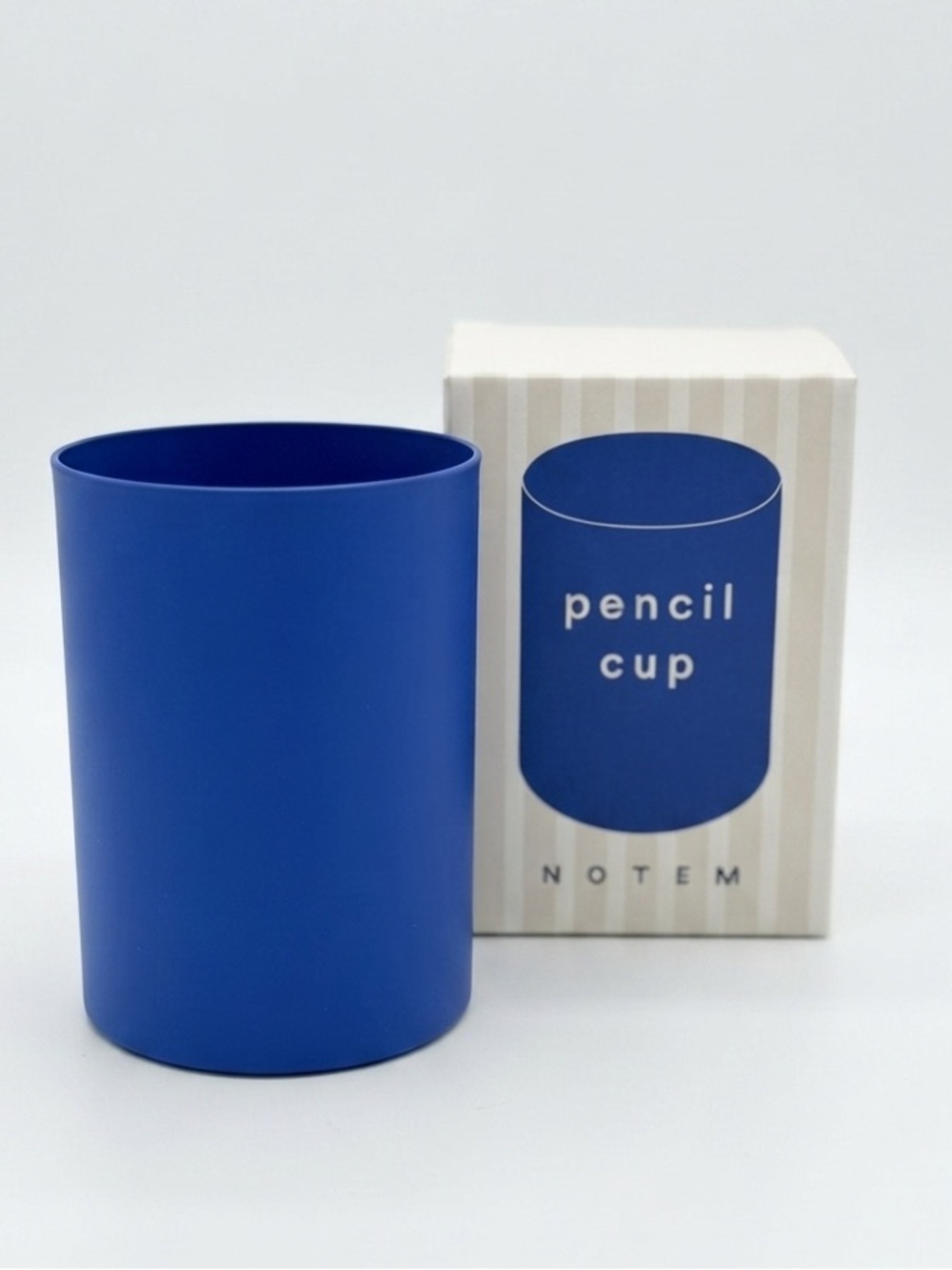 NWT NOTEM Studio Lola Blue Steel Pencil Cup Desk Organizer Anthropologie